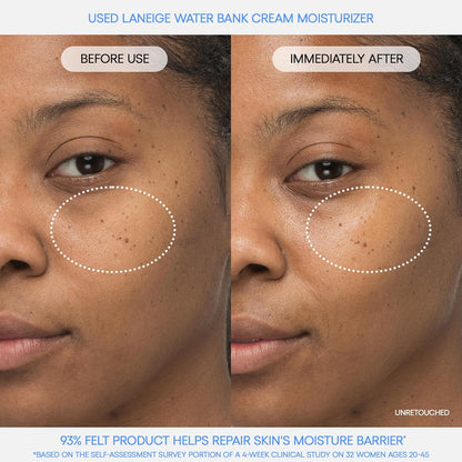 LANEIGE Icons to Go Set: Cream Skin, Water Bank Cream, Lip Sleeping Mask, Water Sleeping Mask, Travel Size, Full Size, Hydrate, Barrier-Boosting